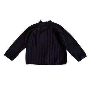 DKNY Ribbed Knit Black Women's Sweater